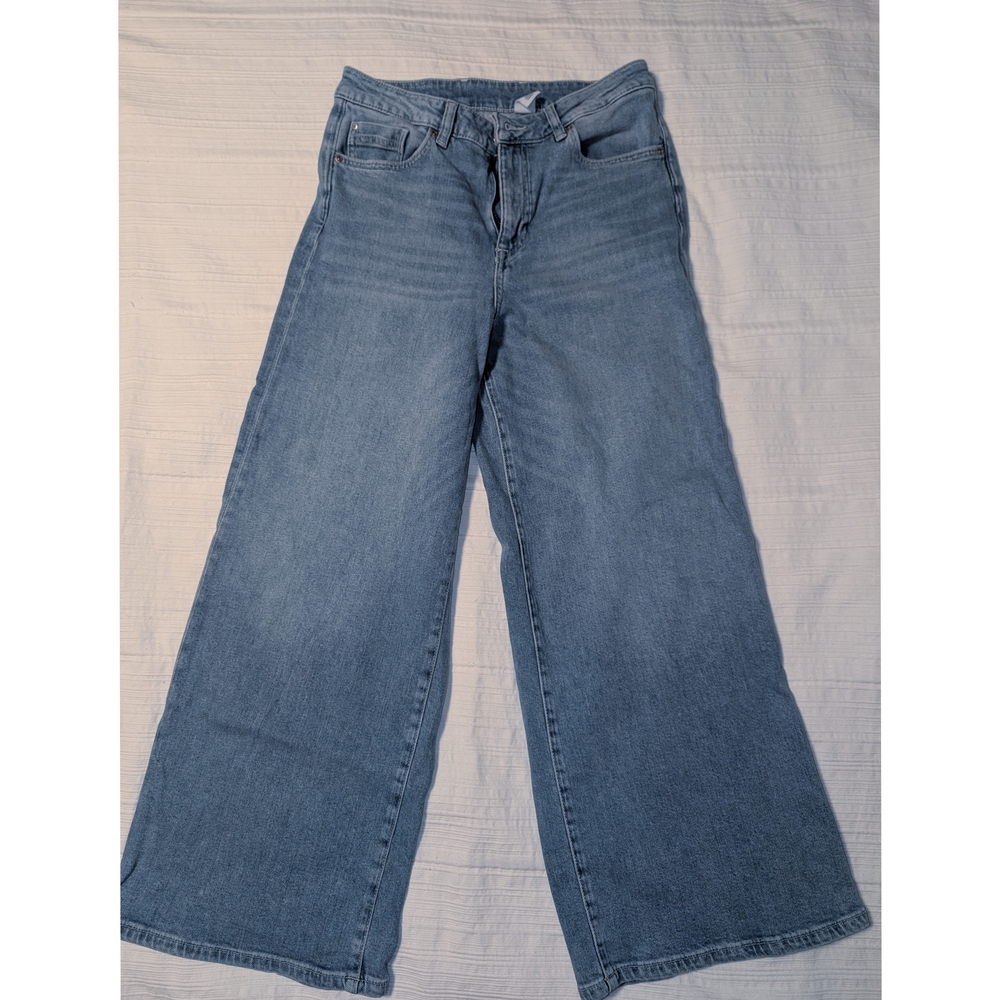 Culotte High Ankle Jeans Light Blue Denim